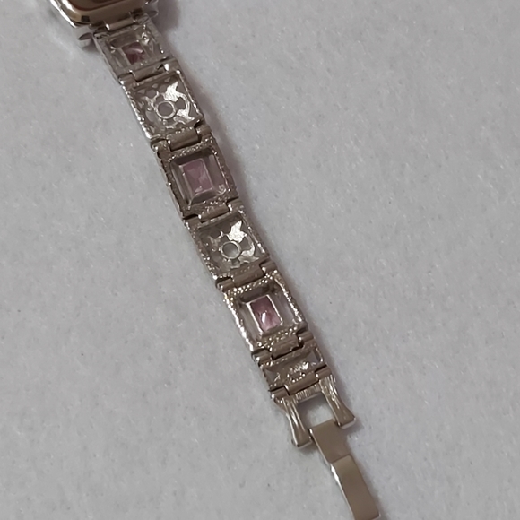Croton Ladies Watch w/Pink Crystal Stones - Picture 7 of 12